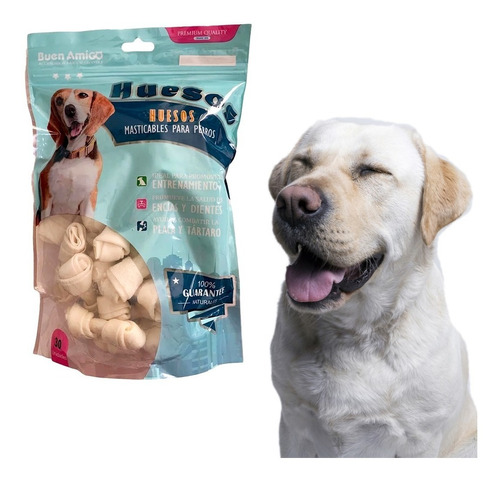 Pack 30 Huesos Snack Cartílago Masticable Comestible Perro 