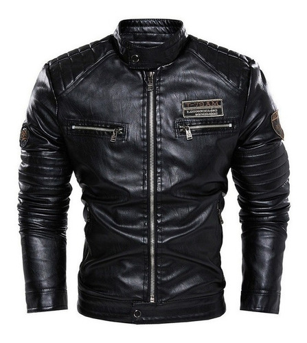 Chaqueta De Hombre Pu Coat Ropa De Moto Europea Americana