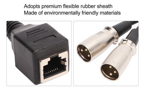 Cable Adaptador De Micrófono De 20 Cm Rj45 A Micrófono Xlr F