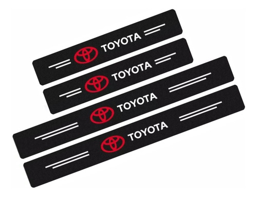 Toyota Protectores Posapies /pisa Puerta Fibra Carbon Kit X4