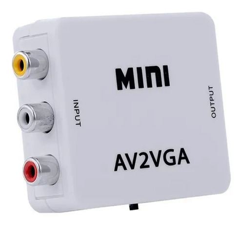 Adaptador De Video Rca Av A Vga 1080p Mini Av2vga Full Hd