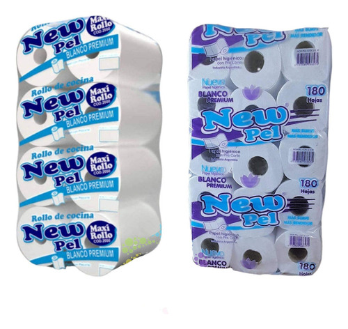 Papel Higienico X 30u + Bolson Rollo Cocina 200paños