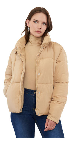 Parka Mujer Básica Beige Corona