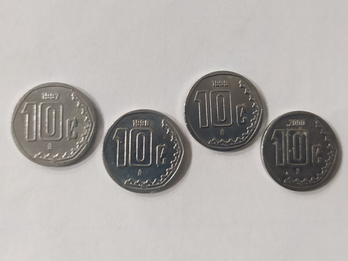 De Colección Moneda 10¢ Serie Año 1997 Al 2000
