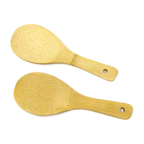 2 Paletas De Bambú Arroz Cocina (20cm)