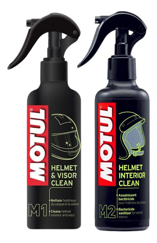 Lavado En Seco De Casco Motul M2 + Limpiador Visor Motul M1