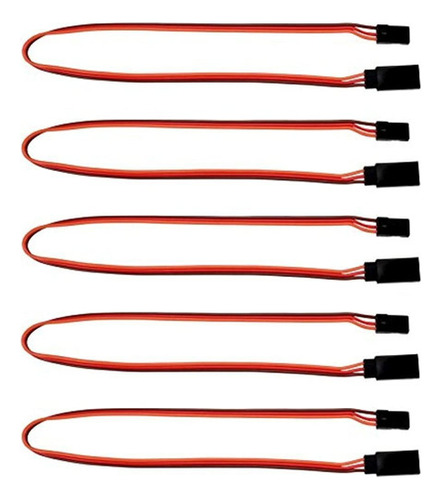12 300mm Jr Style Servo Extension 5 Pack Apex Rc Products 10