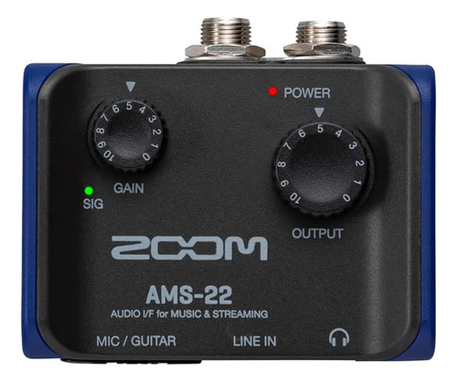 Dissipador De Interface De Áudio Usb Zoom Ams-22 2x2 Com Pop