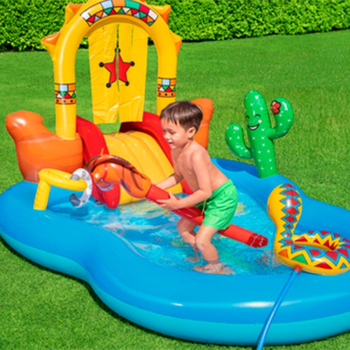Imagen 3 de 8 de Parque Acuático Alberca Inflable Diseño Del Oeste Infantil