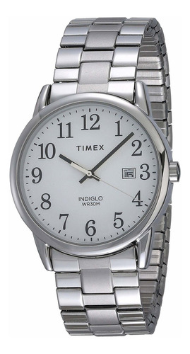 Reloj Timex Easy Reader Para Hombre Tw2r58400 Plateado Con