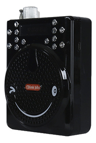 Bocina Portatil Diadema Con Microfono Bluetooth Radio Fm Usb Color Negro