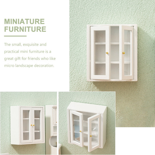 Modelo De Armario En Miniatura De Madera Para Adornar Una Ca