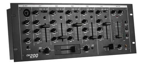 Mixer Dj Estéreo Profissional De 5 Canais Com Montagem
