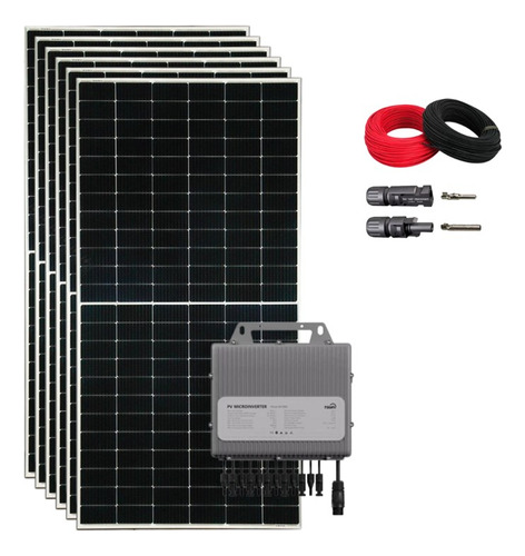 Kit Solar Residencial 399,6kw/mês Cabos Mc4 Tsun 220v