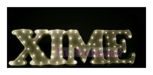 Imagen 5 de 10 de Nombres Iluminados 12 Letras 15 Cm Polyfan Cartel Luces Luz