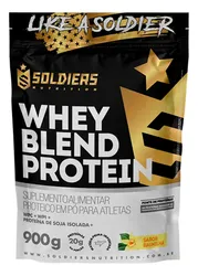 Whey Blend Protein Concent / Isolado 900g-soldiers Nutrition Sabor Baunilha - R$ 72,59