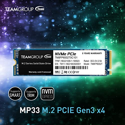 Teamgroup Mp33 De 1 Tb, Caché De Disco, 3d, Nand Tlc Nvme 1.