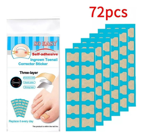 Uñas Elásticas De 72 Hojas, Corrector De Uñas Encarnadas