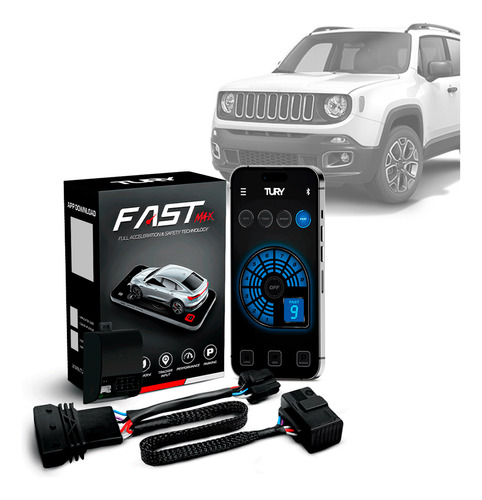 Módulo Acelerador Pedal Fast Com App Renegade 16 17 18 19 20