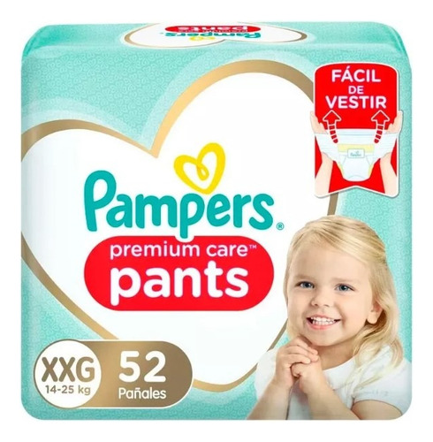 Pañales Pampers Pants Premium Care - Xxg - 52 Uds.