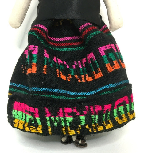 Muñeca Artesanal Mexicana Tipo Frida