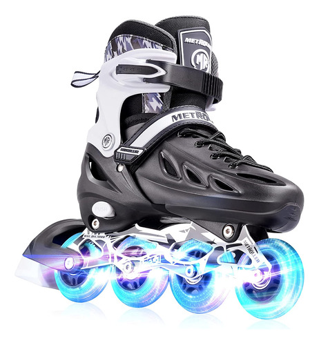 Metroller Patines En Línea Niños Y Adultos Ruedas Con Luces