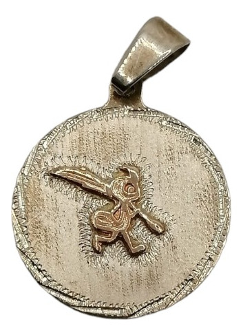 Dije Maestra Educadora Inicial Plata Y Oro Medalla