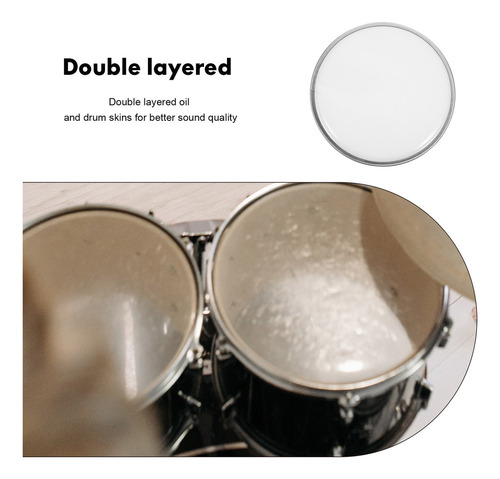 Kit De Batería Drum Parts Drum Pad De Doble Capa