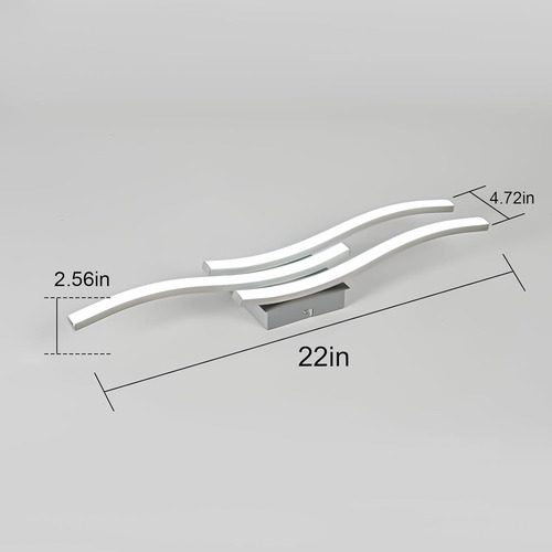 Moderna Lámpara De Techo Led Regulable Curvada Minimalista D