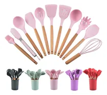 Comprar Utensilios Silicona De Cocina Espatulas Brochas Teker 12
