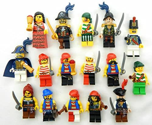 Set 3 Minifiguras Piratas Lego Aleatorias Con Accesorios