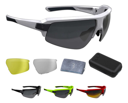 Bbb Gafas Deportivas Unisex De Ciclismo Impulse, Blanco Bri.