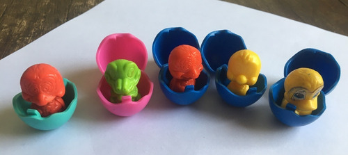 Coleção Kinder Ovo: 4 Filhotes Nos Ovinhos