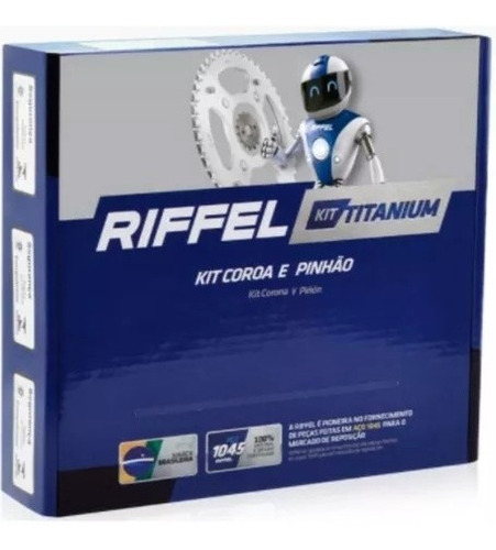 Kit Relação Transmissão Tração Biz 125 2015  Riffel Biz 110i