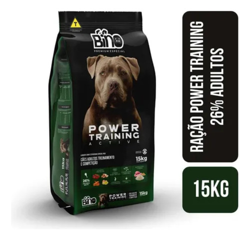 Ração Para Cachorro Com Whey Power Training 26% Adulto 15kg
