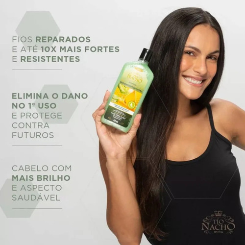 Kit Tio Nacho Reconstrutor Total Shampoo 415ml Condicionador