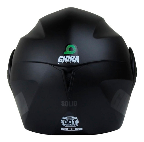 Imagen 6 de 6 de Casco Ghira Abatible Gh1000 Negro Mate Certificado Dot