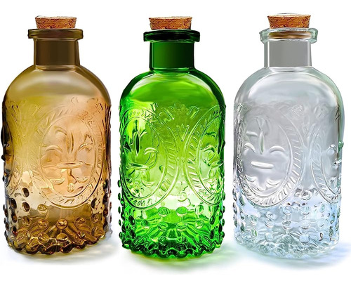 Pequeño Boticario De Vidrio Transparente Difusor Botellas De