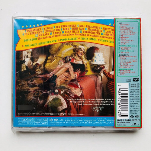 Britney Spears Circus Deluxe Edition Cd + Dvd Japón Limitado