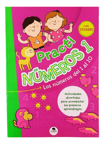 Practi Números 1, Los Números De (1-10) Con Stickers / Mirlo