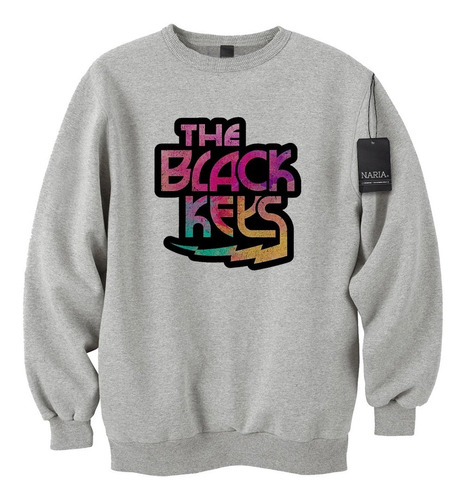 Buzo Cuello Redondo Hombre The Black Keys Art Logo  - Mubk2