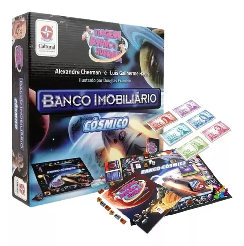 Jogo de Tabuleiro - Banco Imobiliário Cósmico - 6 Jogadores - Estrela