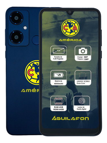 Aguilafon Aguilafon Dual SIM 64 GB azul 4 GB RAM