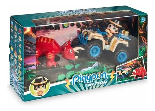 Pinypon Action Wild Auto Pickup Figura Y Dino Cod 16771