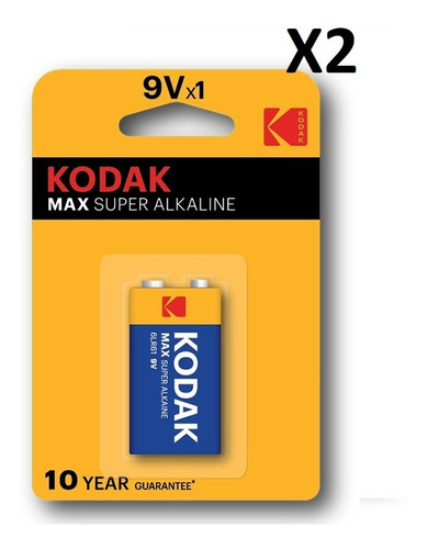 Pilas Baterías 9 Voltios 6lf22/ Mn1604/am6  Alcalinas Kodak 