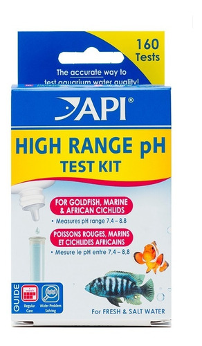 Test Api Ph Rango 7.4-8.8 Para Acuario Marino Y Dulce