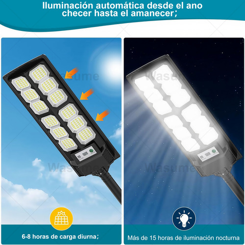 2pz Luz Sensor De Movimiento De Grande Focos Solares Lampara