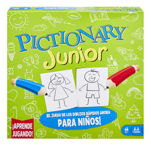 Juego De Mesa Pictionary Junior A Partir De 3 Jugadores