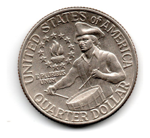 Estados Unidos Usa Moneda 1/4 Dolar Bicentenario 1776-1976