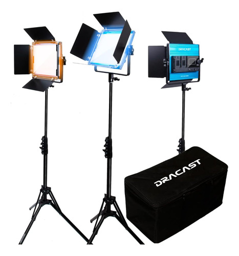 Kit Dracast X Series Bicolor Led500 - Paquete De 3 Incluye L